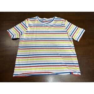 Kule Basic Colorful Multicolor Basic T Shirt Women XL Grunge Nostalgic Kid Core